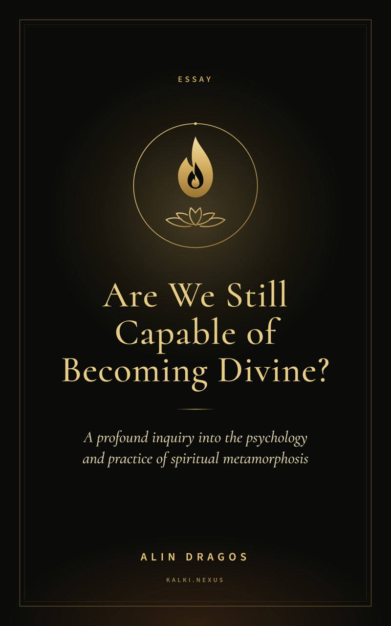 Coperta cărții „Are We Still Capable of Becoming Divine?”, de Alin Dragoș